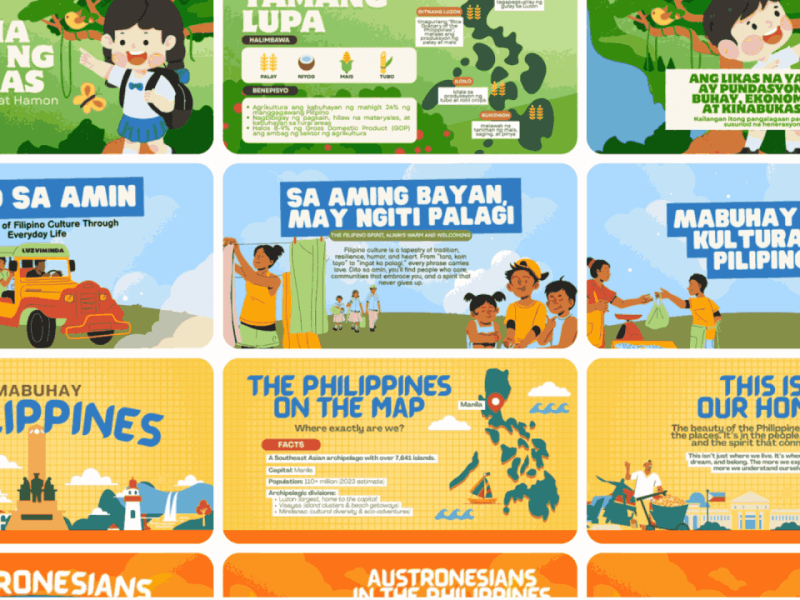 Egg’s classroom materials bring culture to the forefront, blending tradition, design and storytelling toinspire deeper learning./ Contributed by  Egg Quiñosa – Canva (Click to view full image)