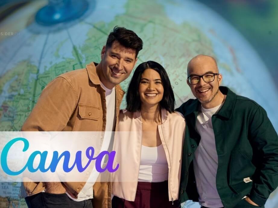 Canva founders: Cliff Obrecht, Melanie Perkins and Cameron Adams | Contributed photo