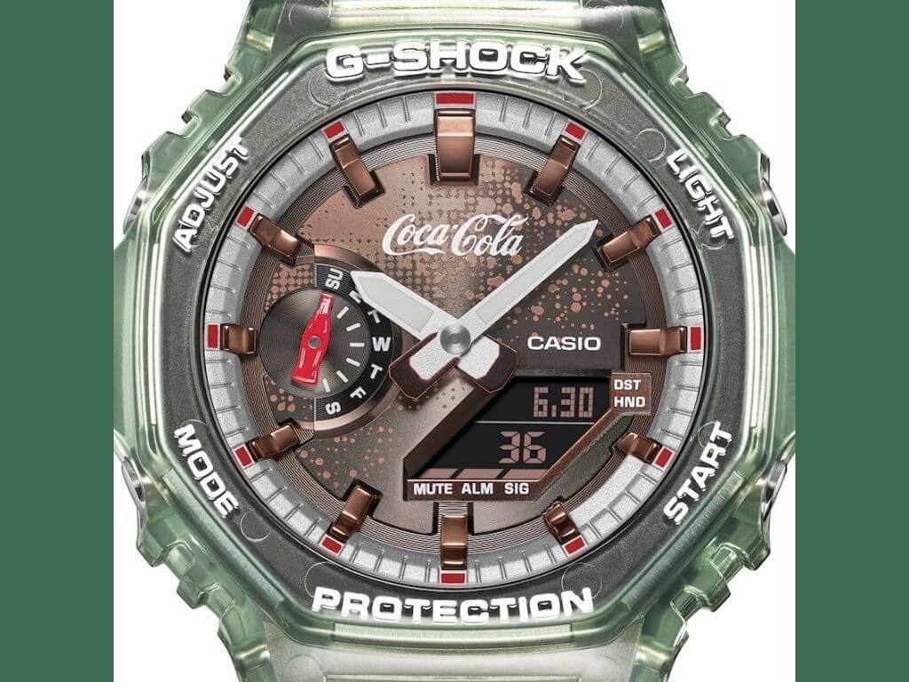 A closer look at the thoughtfully crafted design elements, from fizz-inspired graphics on the dial to the fluted bottle silhouette of the band loop. | Contributed photo