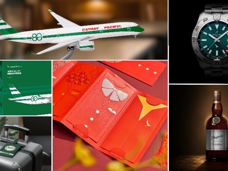 A special collection of merchandise, progressively rolled out, will reimagine iconic designs from various eras of Cathay's rich history. | Contributed photo