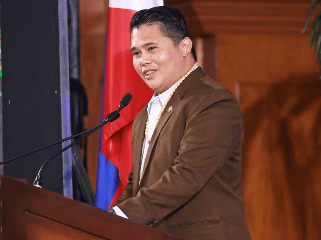 Mandaue Cebu Chamber of Commerce and Industry immediate past president Mark Anthony Ynoc calls for greater coordination among government agencies involved in the energy sector to address the power crisis affecting the Visayas grid. Ynoc spoke at the Cebu Economic Forum 4.0 organized by the provincial government. | Photo from the Cebu Province