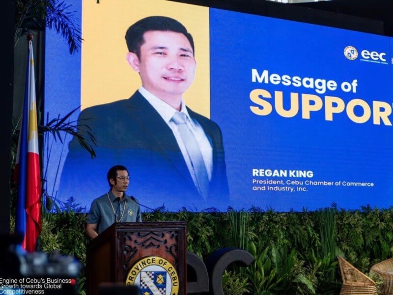 Cebu Chamber of Commerce and Industry president Regan Rex King says businesses have adopted short-term measures to cope with rotational brownouts. King spoke at the Cebu Economic Forum 4.0 organized by the Cebu provincial government. | Photo courtesy of Cebu Chamber of Commerce and Industry