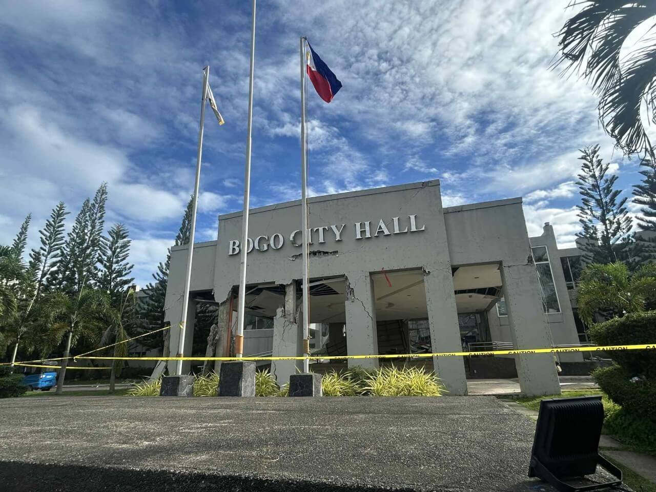 The historic San Isidro Labrador Parish in Tabogon town Cebu is among the five churches in northern Cebu that were badly damaged by the magntitude 6.9 earthquake on Sept. 30. | Contributed photo