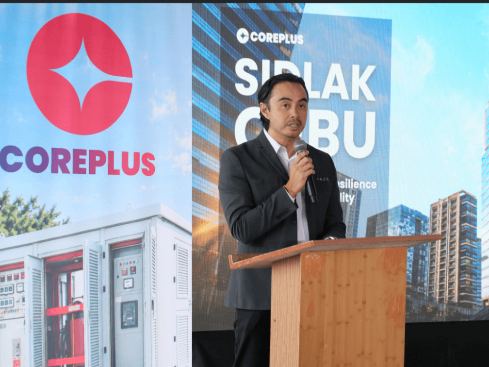 COREnergy vice president and head of operations Marko Sarmiento speaks during &ldquo;SIDLAK CEBU: Building Business Resilience During Energy Volatility,&rdquo; which recently gathered around 50 business owners and industry professionals at JEG Tower in Cebu. | Contributed photo
