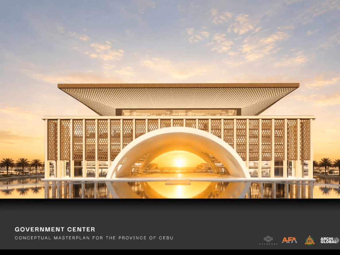 Artist&rsquo;s perspective of the proposed Naga project at night. | Screengrab from the Provincial Government Facebook page