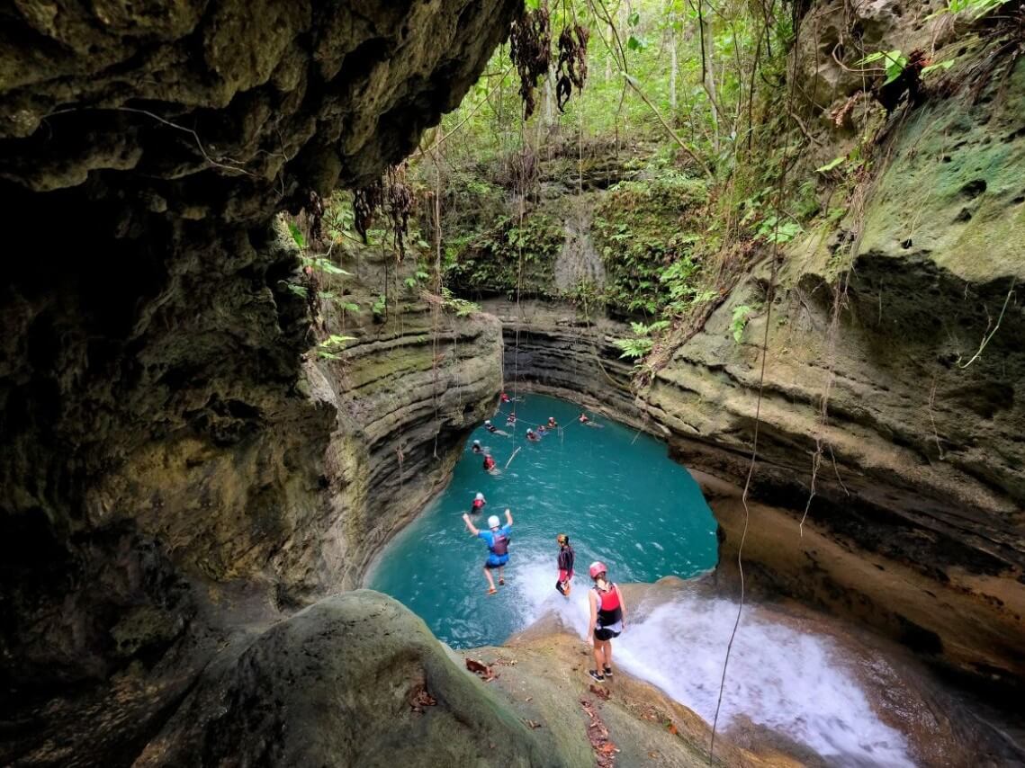 Canyoneering in Badian town, Cebu is one of the popular attractions in the province. | Photo from the Cebu Provincial Tourism Office