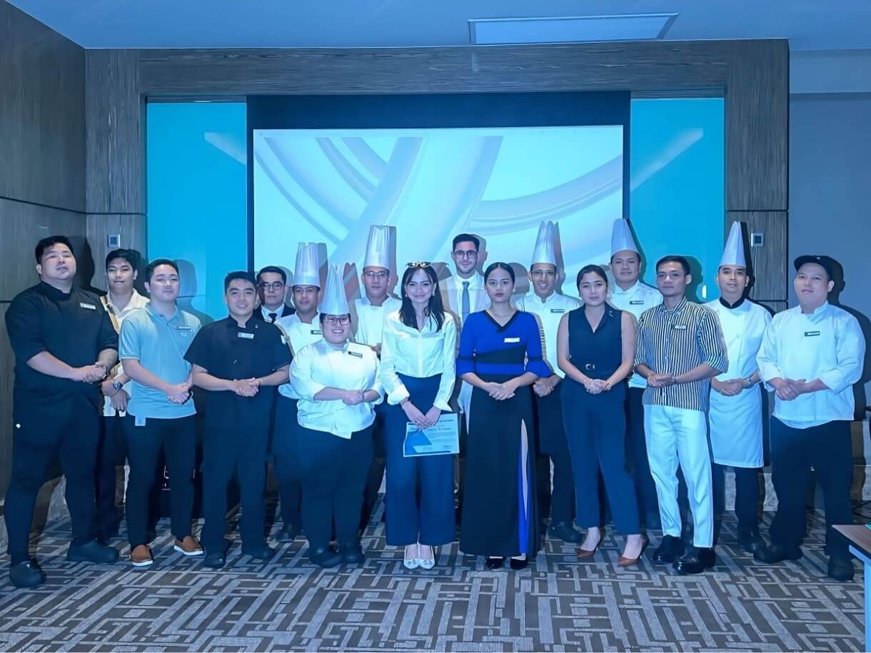 Lever Foundation Philippines team collaborates with bai Hotel Cebu's F&B staff on plant-based menu assessment and development | Contributed photo