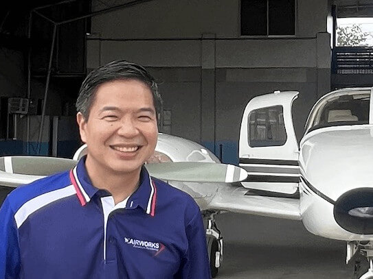 Vincent Charles OngPresident of Mactan, Cebu-based Airworks Aviation Academy which trains pilots for Cebu Pacific