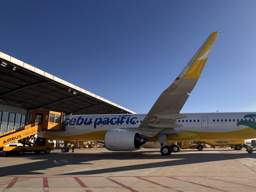 Cebu Pacific's newest airliner, the Airbus A321neo, is 15 percent more efficient than previous models in terms of fuel consumption. CLICK TO SEE FULL IMAGE./Contributed Photo