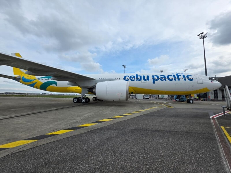 Cebu Pacific’s 13th Airbus A330neo touches down at the Ninoy Aquino International Airport, reinforcing the airline’s position as Asia’s largest A330neo operator./Photo from Cebu Pacific 