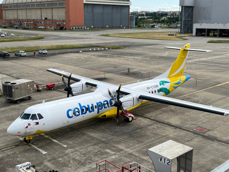 Cebu Pacific receives a new ATR 72-600, bolstering its ability to serve short-range regional trips. (Contributed) 