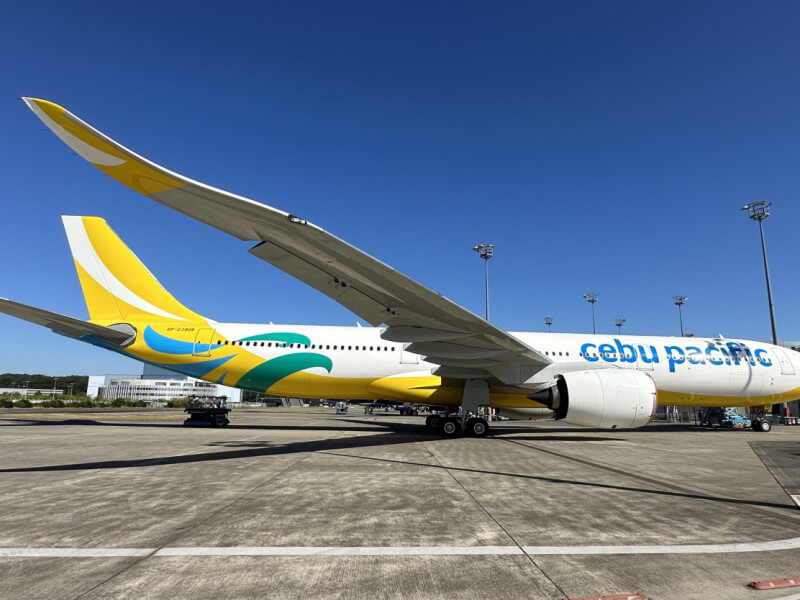 CEB's A330neo arrives in the Manila Ninoy Aquino International Airport (Photo courtesy of CEB) 