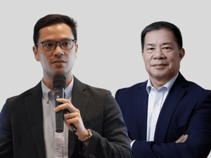 Top Line chair, CEO Erik Lim with Manny Ocampo, ICCP managing director 