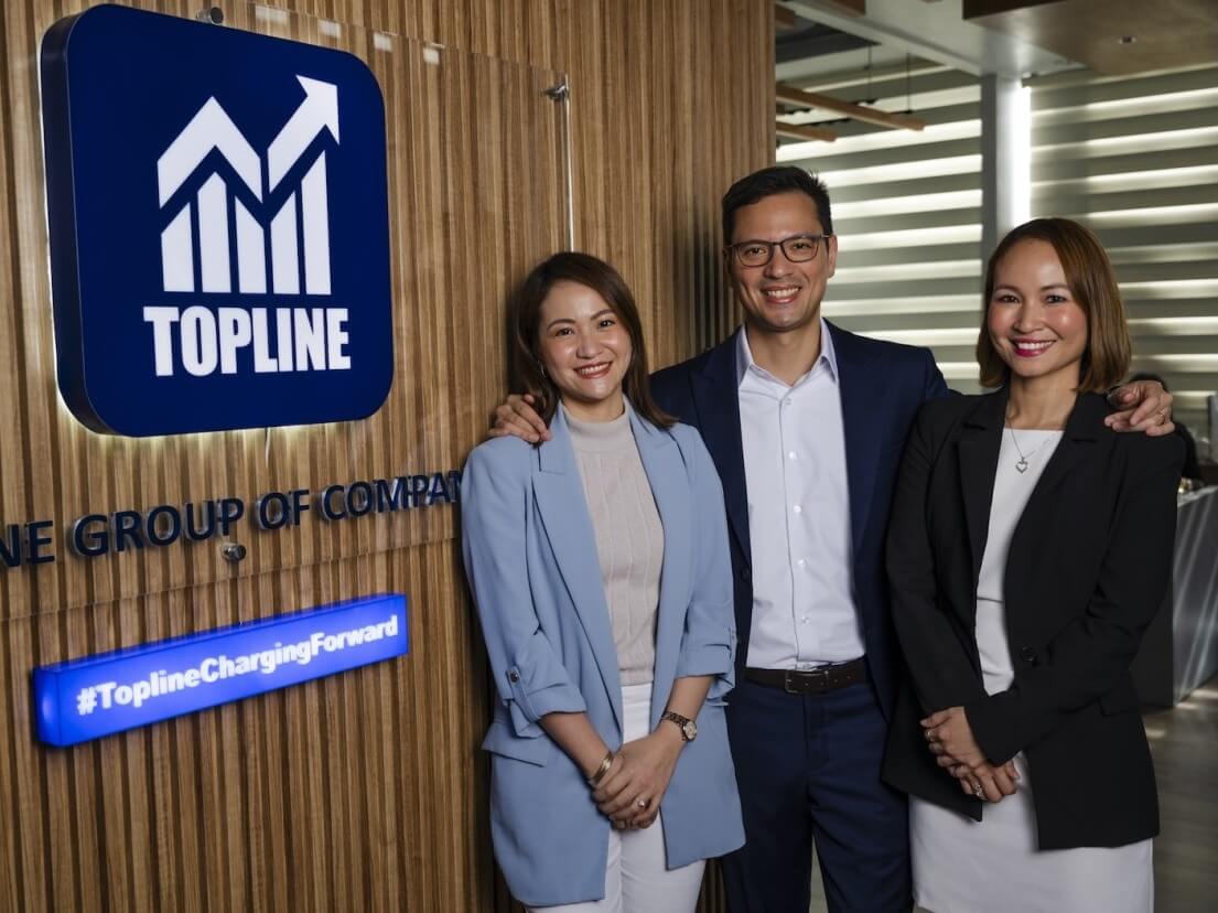 Top Line Business Development executives (from left): Constance Marie Lim, chief financial officer; Erik Lim, chair, president and CEO; and Brigitte Lim, chief operating officer.