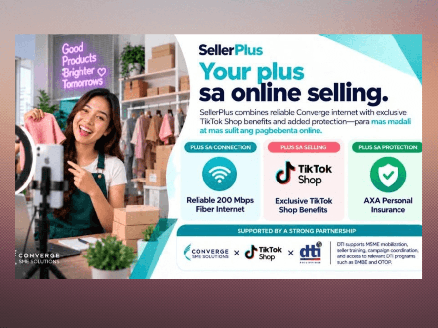 SellerPlus equips online sellers, livestreamers, and home-based businesses withhigh-speed connectivity, growth tools via TikTok Shop and Personal Accident Insurance via AXA. | Contributed photo