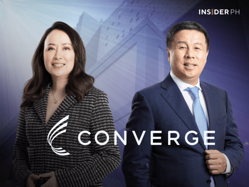 ​Converge president and ​co-founder Maria ​Grace Uy with ​CEO and ​co-founder Dennis Anthony Uy.&nbsp;