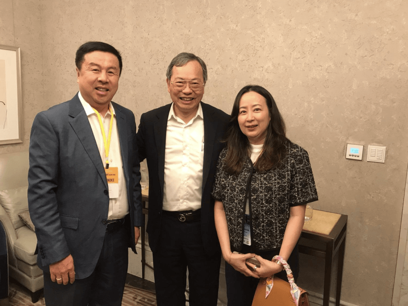 From left: Converge CEO and co-founder Dennis Anthony Uy, Supermicro CEO,  president and co-founder Charles Liang, and Converge president and co-founder Grace Uy. 