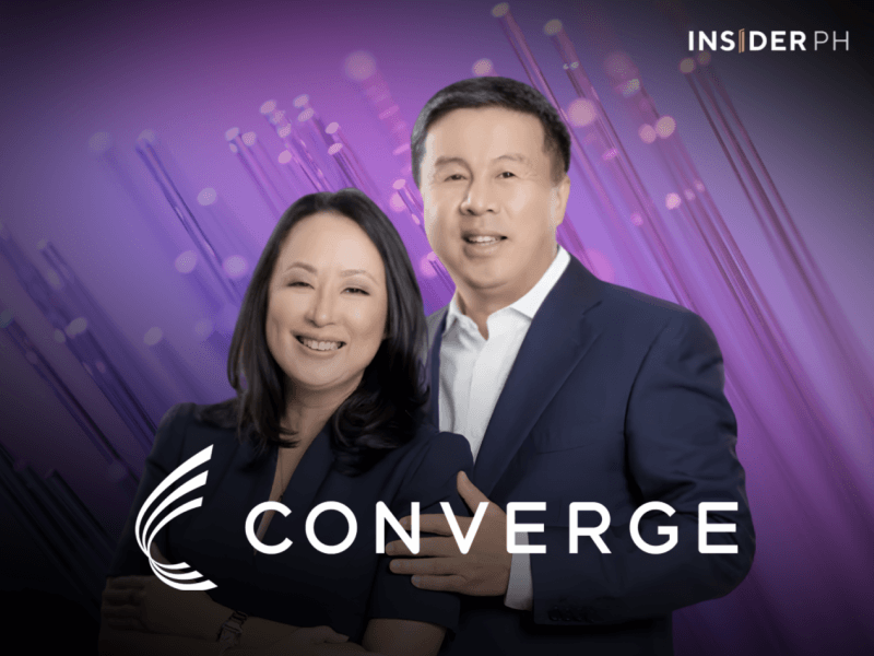 Converge co-founder and president Maria Grace Uy with co-founder and CEO Dennis Anthony H. Uy.&nbsp;