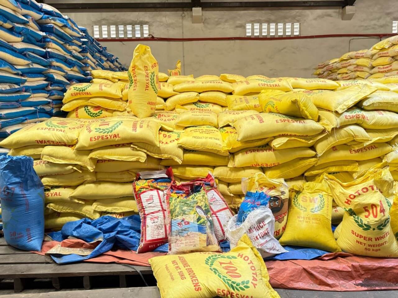 At least 20,000 sacks of rice imports are covered by proper documents, including tax receipts. | Contributed photo 