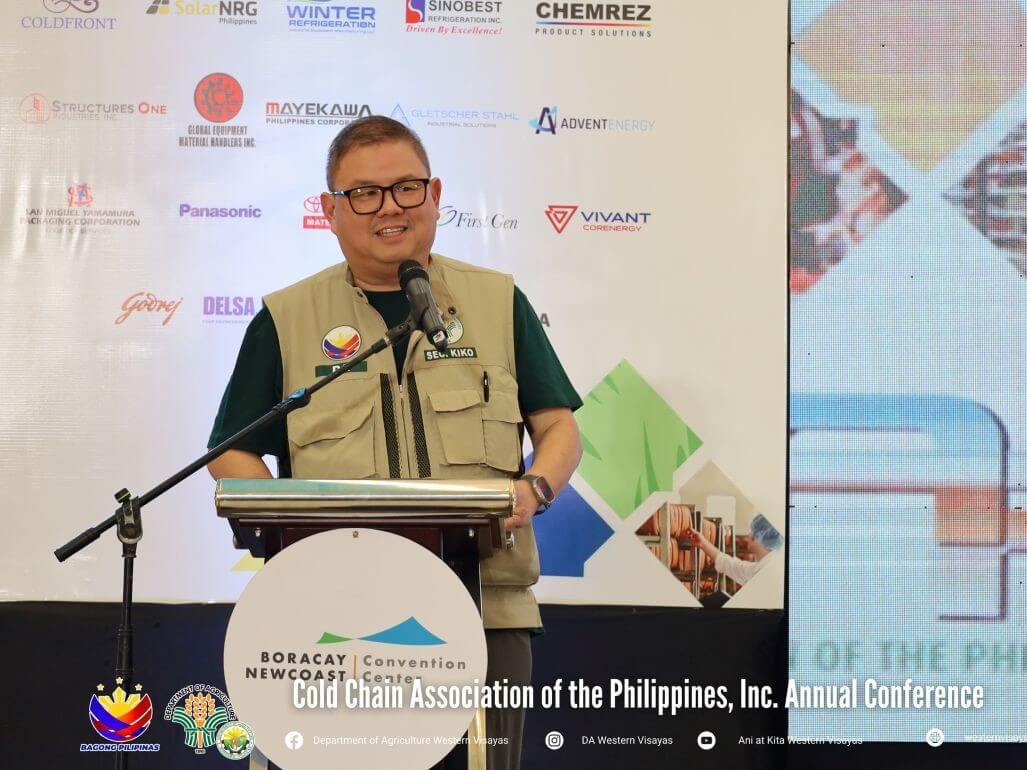 Agriculture Secretary Francisco Tiu Laurel Jr. at the annual conference of the Cold Chain Association of the Philippines Inc./ Photo from DA
