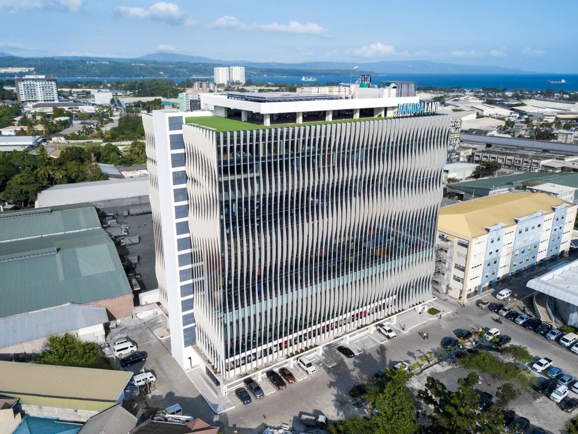 The Damosa Diamond Center in Davao City incorporates energy-efficient lighting and optimized building orientation to reduce heat gain. | Contributed photo