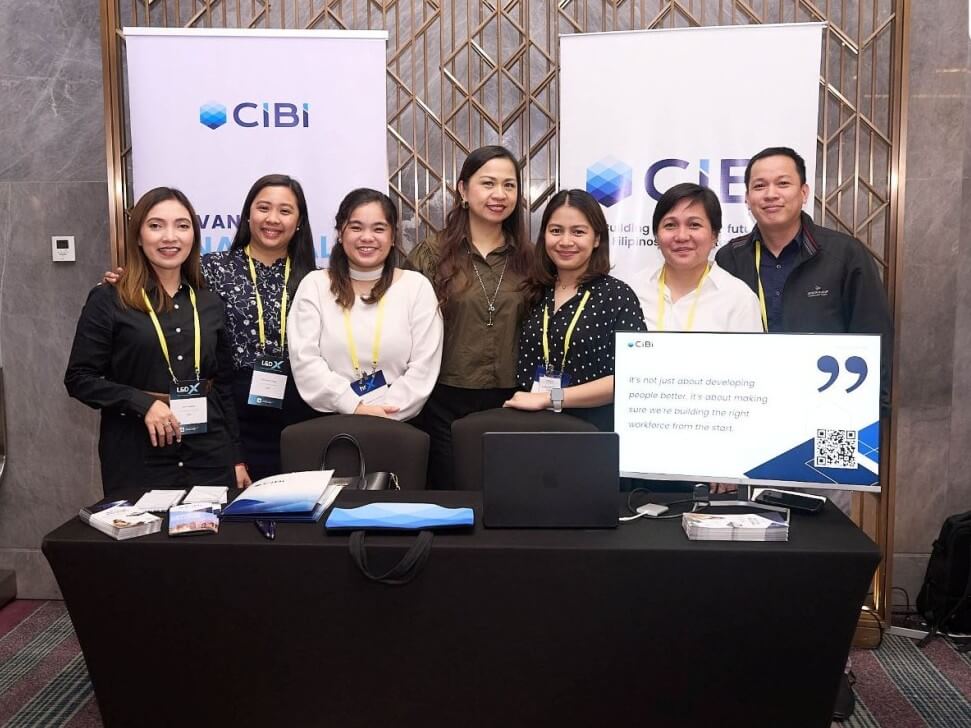 From left: Ilyn Tumakay, CIBI sales manager; Samantha Carpio, CIBI sales manager; Angelica Sto.Domingo, CIBI marketing communications manager; Ivy Ramirez, CIBI vice president for service & industrials; RenzDugenia, CIBI marketing head; Isha Gabaca, CIBI sales manager; Andrew Tomaro, CIBI WFS product head. | Contributed photo