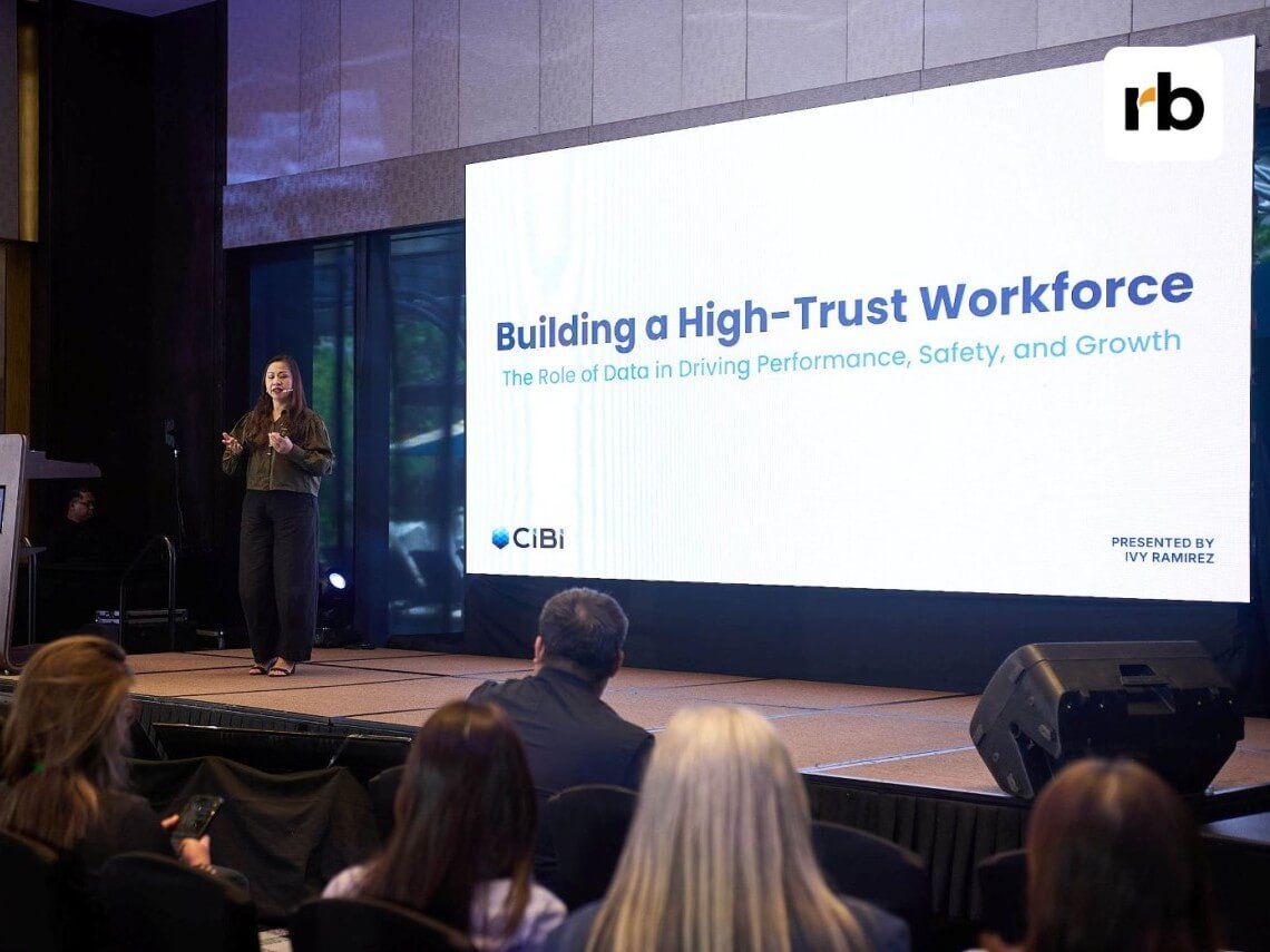 Ivy Ramirez, CIBI vice president for service and industrials giving her keynote speech at L&DX Manila 2026: Investment to Impact. | Contributed photo