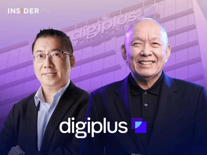 DigiPlus chair Eusebio Tanco (right) with president Andy Tsui.&nbsp;