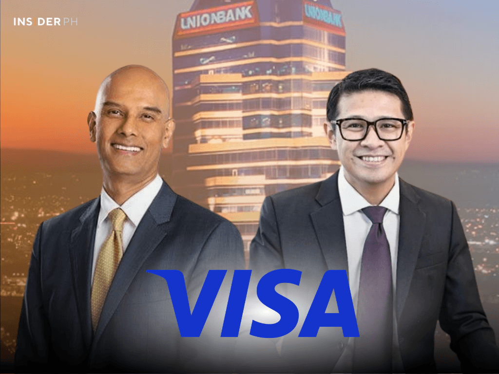 UnionBank head of cards and loans Mukul Sukhani and Visa Philippines country manager Jeffrey Navarro.