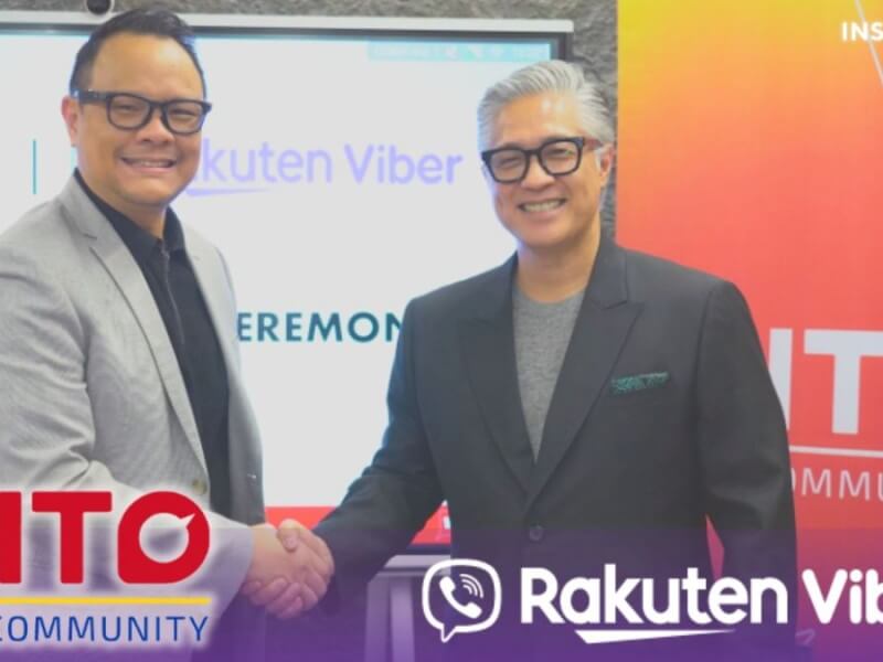 David Tse, senior director for Asia Pacific at Rakuten Viber, and Atty. Adel Tamano, chief revenue Officer of DITO Telecommunity, shared a handshake to mark the official partnership between DITO and Viber./ Contributed photo