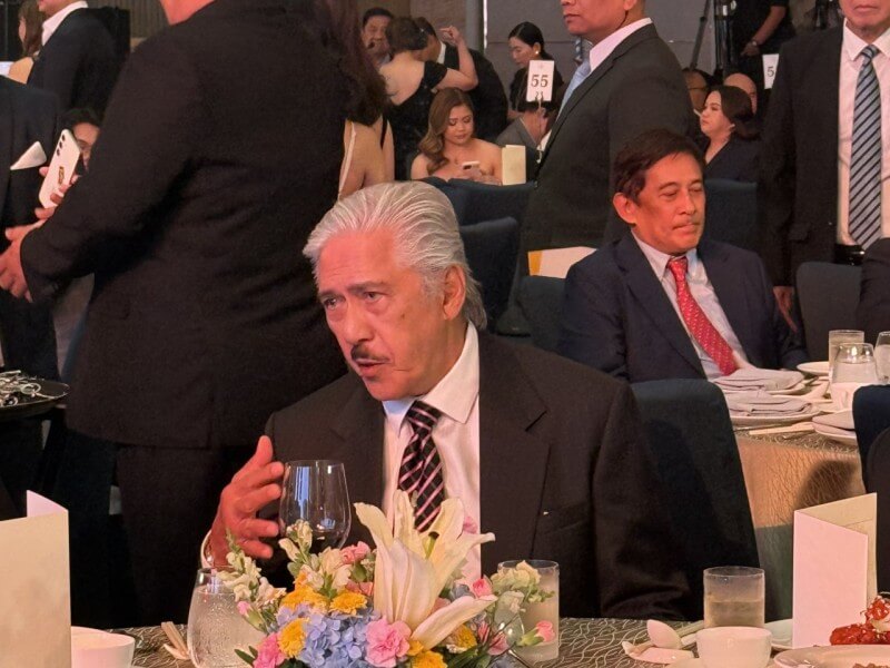 Senate President Vicente "Tito" Sotto III is among the guests at Divina Law&rsquo;s 20th anniversary celebration at Shangri-La The Fort./Photo by Miguel R. Camus&nbsp;