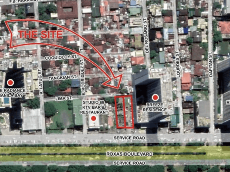 A map shows the future site of Hotel101-Roxas Boulevard, DoubleDragon’s 700-room flagship rising soon along Pasay’s prime bayfront strip./Photo is from DoubleDragon