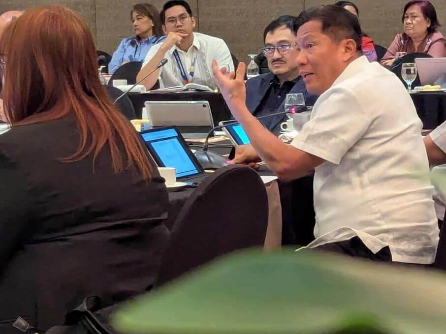 Mayor Nestor Archival of Cebu City raises a motion during the Regional Development Council quarterly meeting, asking the Department of Public Works and Highways in Central Visayas for a list of all projects in Cebu and Bohol. ​| Photo from Cebu City PIO