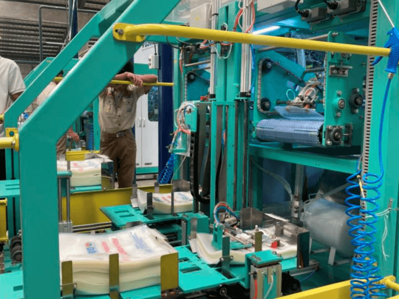 The Mechanized Production System (MPS) at the Visayas Disaster Resource Center (VDRC) also &nbsp;features f state-of-the-art automatic vacuum seals . Photo by the Philippine Information Agency in Central Visayas. | Contributed photo