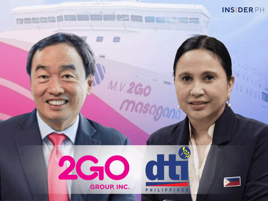 2GO president and CEO Frederic DyBuncio and Trade Secretary Cristina A. Roque