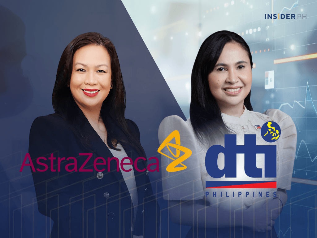 AstraZeneca Philippines country president Lotis Ramin and Trade Secretary Ma. Cristina Roque