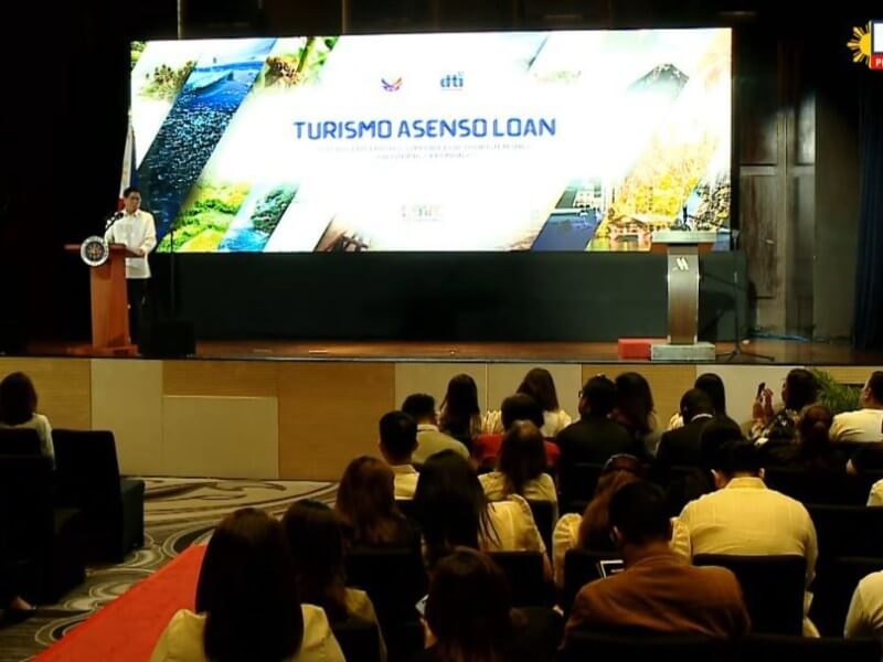 At the ceremonial awarding of Turismo Asenso Loan Program loans to the first batch of MSMEs./ Photo from PCO