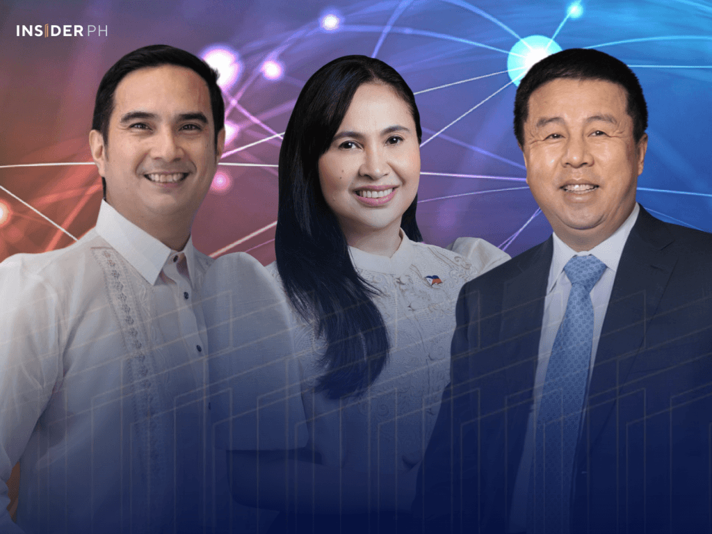TikTok Shop's Yves Gonzales, Trade Secretary Cristina Roque and Converge CEO and co-founder Dennis Anthony Uy