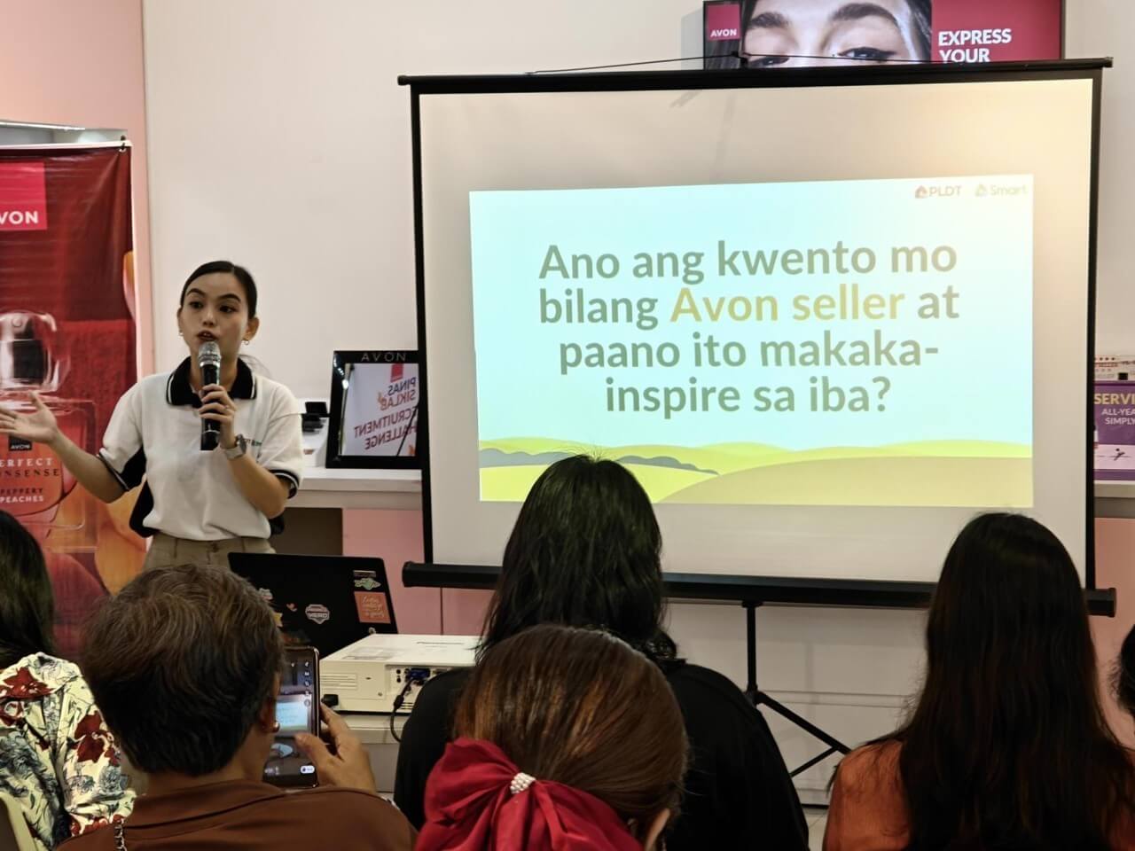 PLDT and Smart conduct training on social media content, smartphone photography, and digital safety for Avon Philippines' sales representatives across the country. /Contributed photo