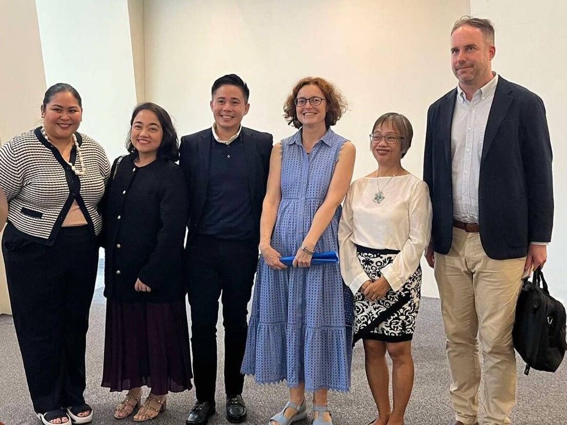 Robinsons Malls sustainability and customer management manager Krystel Marquez-Lim, Robinsons Malls senior regional marketing manager Vitoria Chua, Robinsons Malls senior marketing director Jess Zulueta, deputy head of EU Delegation Ana Isabel Sánchez Ruiz, Delegation public affairs head Thelma Gecolea and Goethe Institute Deputy Director Jena Rosler/ Contributed photo