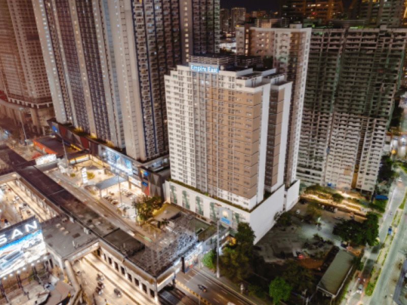 Empire East strengthens its presence in Mandaluyong City with 40 condominium towers completed. Pioneer Woodlands along EDSA, directly linked to MRT-3 Boni Station, has five ready-for-occupancy towers and the final one nearing turnover. | Contributed photo