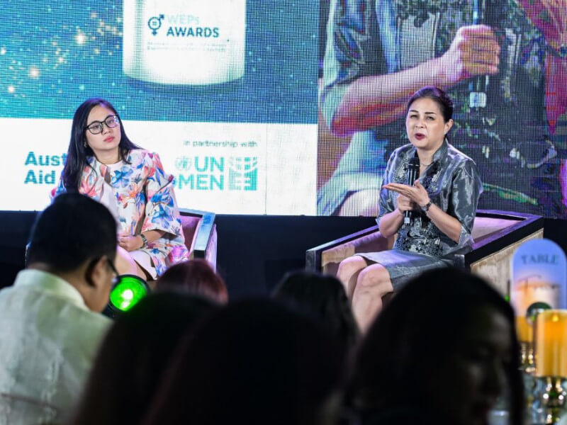 PLDT chief sustainability officer Melissa Vergel de Dios highlights the creativity and innovation of mompreneurs in the Madiskarte Moms PH community, emphasizing how PLDT Home supports their small business growth./ Contributed photo