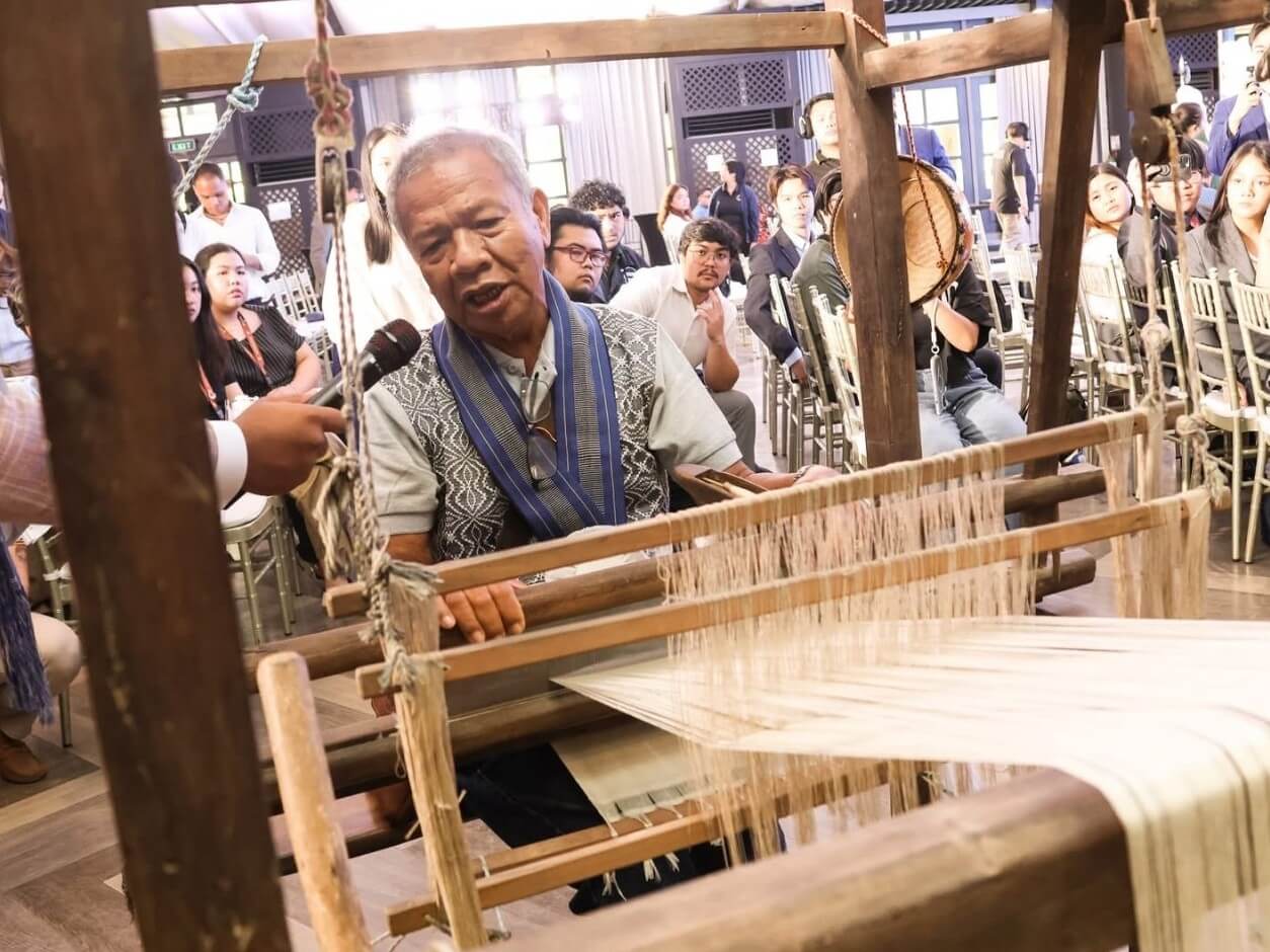 Tradition is woven into sustainability through an inabel weaving demonstration, highlighting how cultural heritage and local craftsmanship align with modern sustainability goals by promoting mindful production, preservation of indigenous practices, and low-impact livelihoods. | Contributed photo