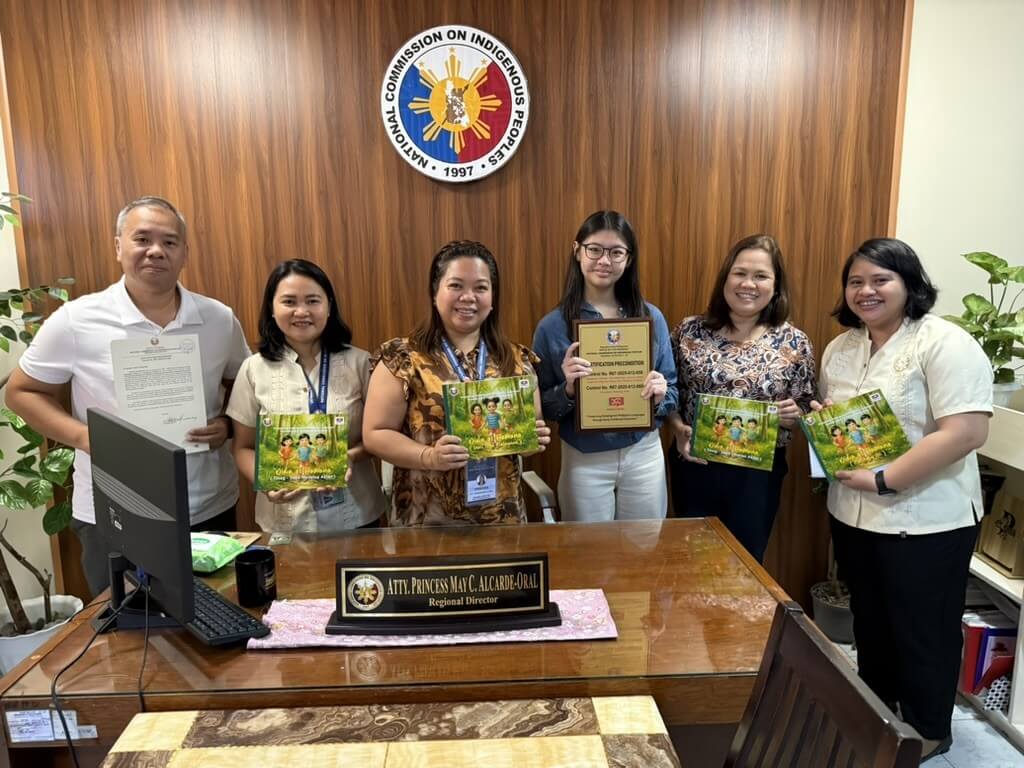 Children&rsquo;s Book Deployment in Aklan. Maddi Sy (fourth from left), founder of Enduring Tongues, joins partners and representatives from the National Commission on Indigenous Peoples during the rollout of children&rsquo;s learning materials. | Contributed photo