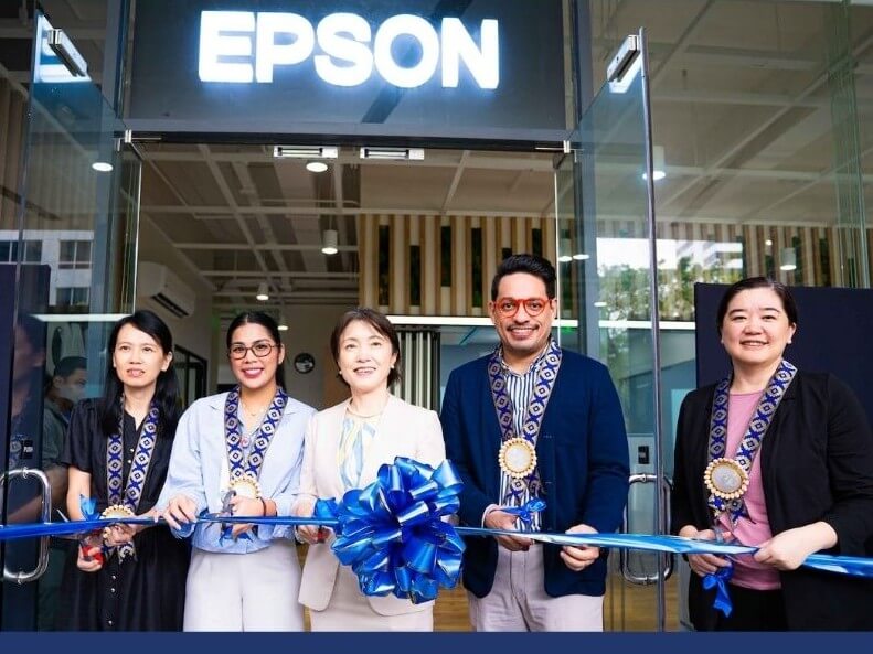 From left: Epson Singapore senior regional director for regional corporate services Yen Ling Lee; Cebu City Councilor Nice Archival; Epson Philippines president and director Masako Kusama; Epson Philippines sales division head Ash Elshawbaki; and Epson Philippines marketing division head Noelle Gonzalez | Contributed photo