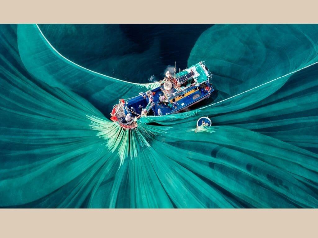 &ldquo;Silk of the Sea&rdquo; by Cao Thi Ngoc Diem, finalist of The Pano Awards Southeast Asia Open Photographer of the Year 2025, capturing silk washing in Phu Yen Vietnam. &nbsp;| Contributed photo