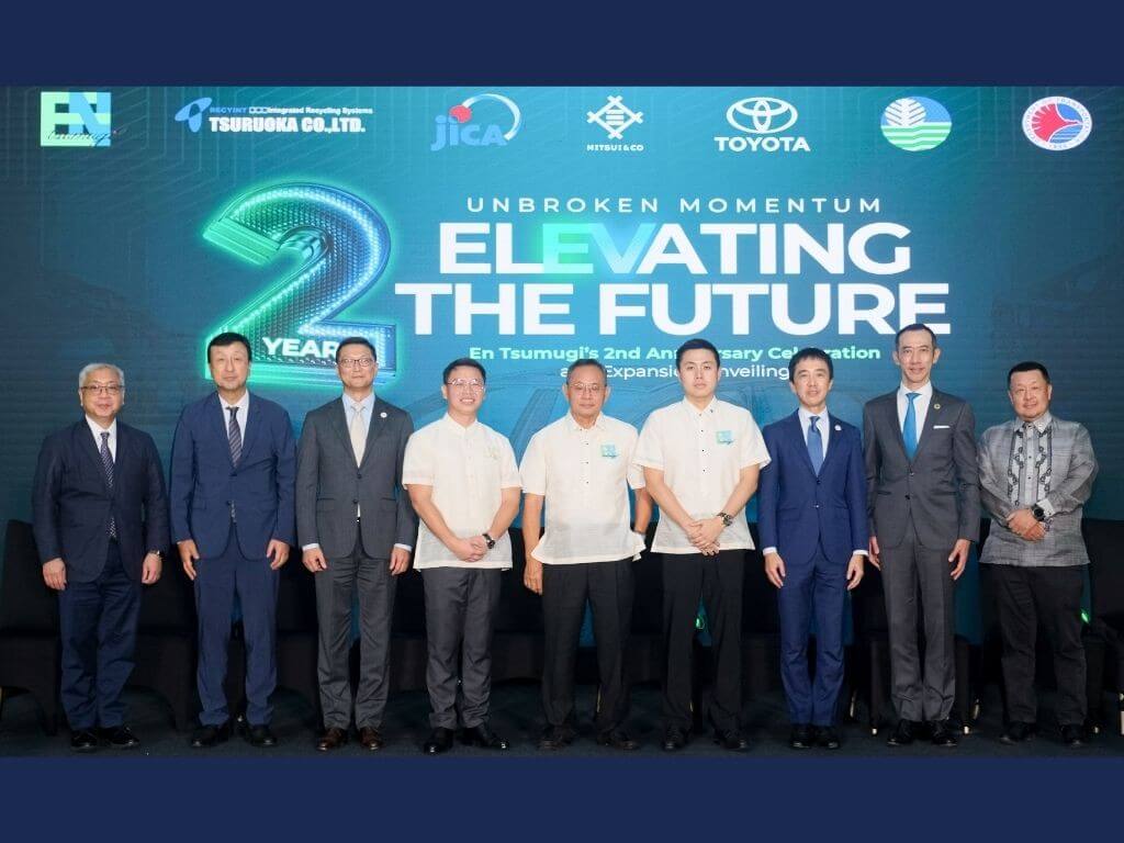Officials of En Tsumugi ELV Dismantling Corporation together with key partners and industry stakeholders, including the Embassy of Japan in the Philippines, Japan International Cooperation Agency, Tsuruoka Co., Ltd., Chamber of Automotive Manufacturers of the Philippines Inc, Toyota Motor Philippines Corp., and Mitsui & Co., Ltd. | Contributed photo