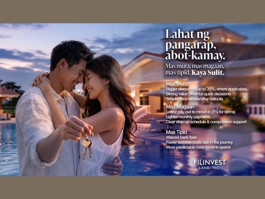 Filinvest Land introduces the Kaya-Sulit RFO Promo&mdash;designed to make homeownership more accessible and straightforward. | Contributed photo