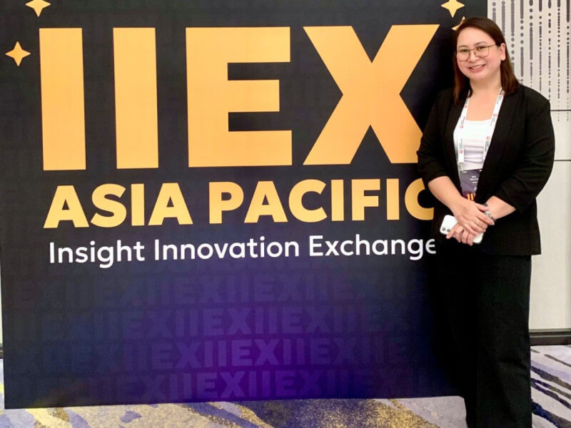 Mai Marcelo, Globe VP and customer intelligence head, at the Insight Innovation Exchange (IIEX) Asia Pacific 2025 in Bangkok, one of the premier global conferences for market research leaders./ Photo from Globe