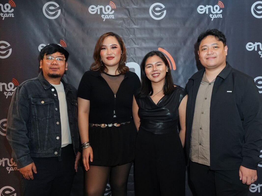 From left: ONErpm Philippines team composed of Louie Tamon (project manager), Presh Ong (A&R representative), Alyssa “Pebs” Pe Benito (marketing manager), and Clark Cunanan (senior business development manager) /Contributed photo